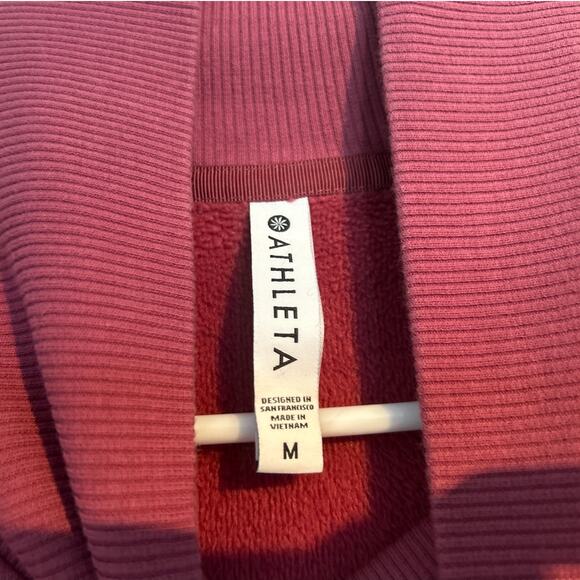 Athleta Mock Neck Pullover Sweatshirt – Pink – Women’s Medium - Picture 5 of 6